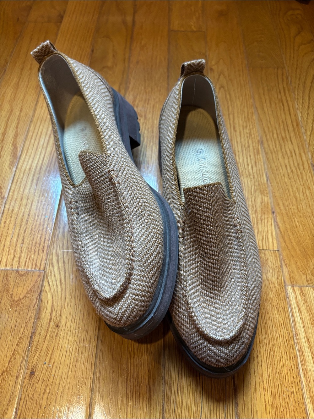 Rothy's Women’s Woven Slip-On Loafers in Tan